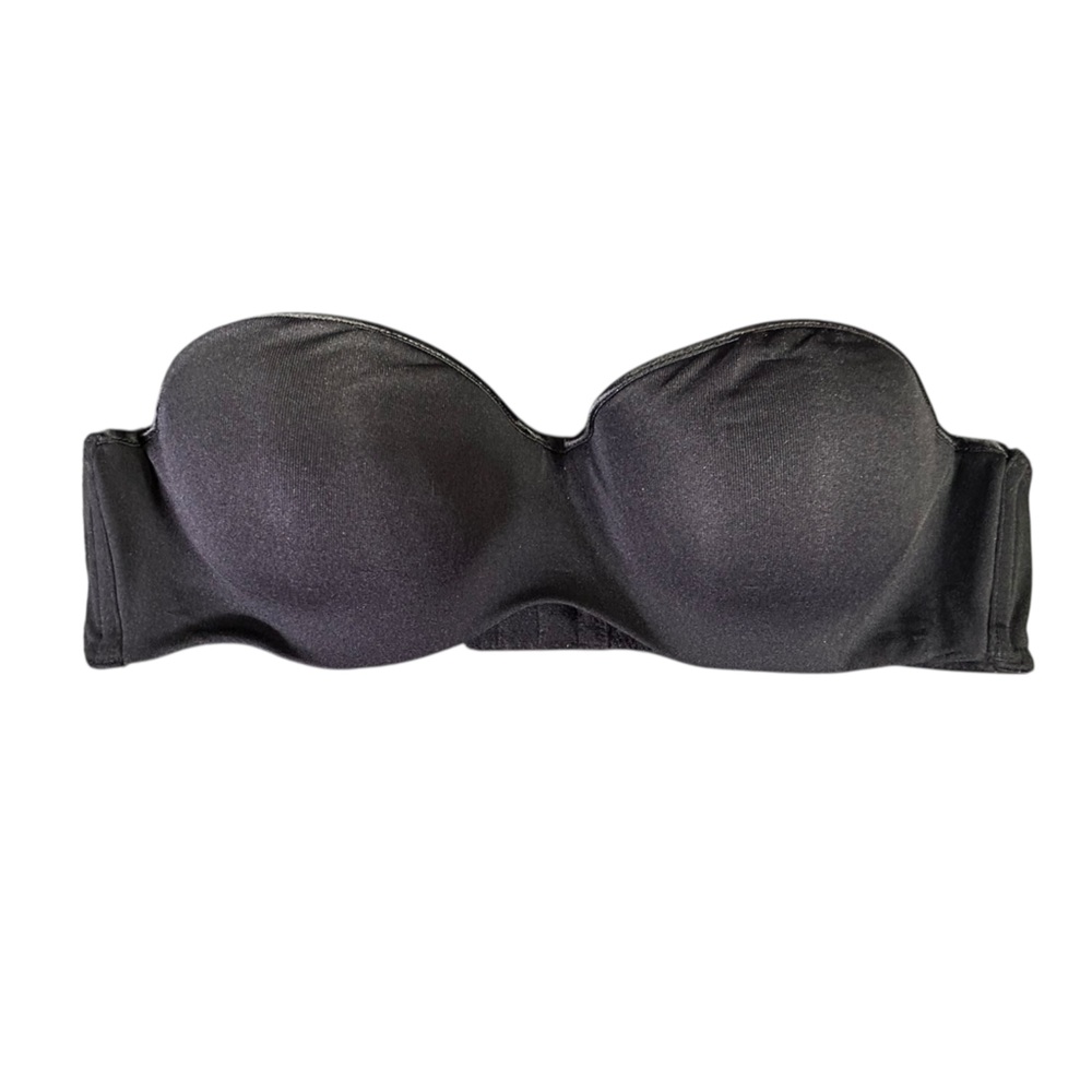 NATORI women’s black strapless underwire padded push up bra size 36A NWOT